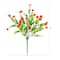 13" UV Resistant Artificial Flowering Mini Rose Bushes, 12ct.